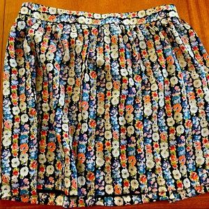 J. Crew Floral Pleated Skirt NBW